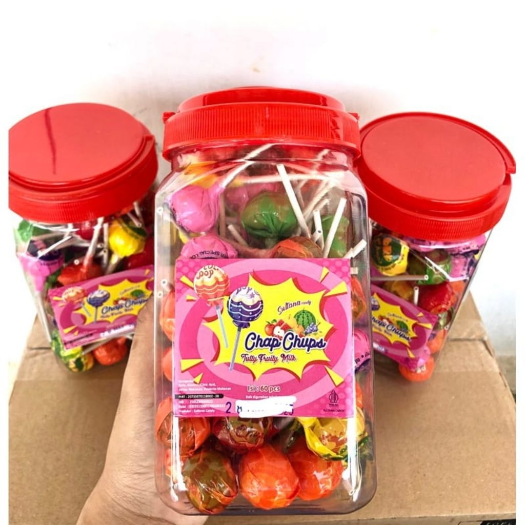 

1 TOPLES LOLIPOP SULTANA CHAP CHUP ISI 60 PCS