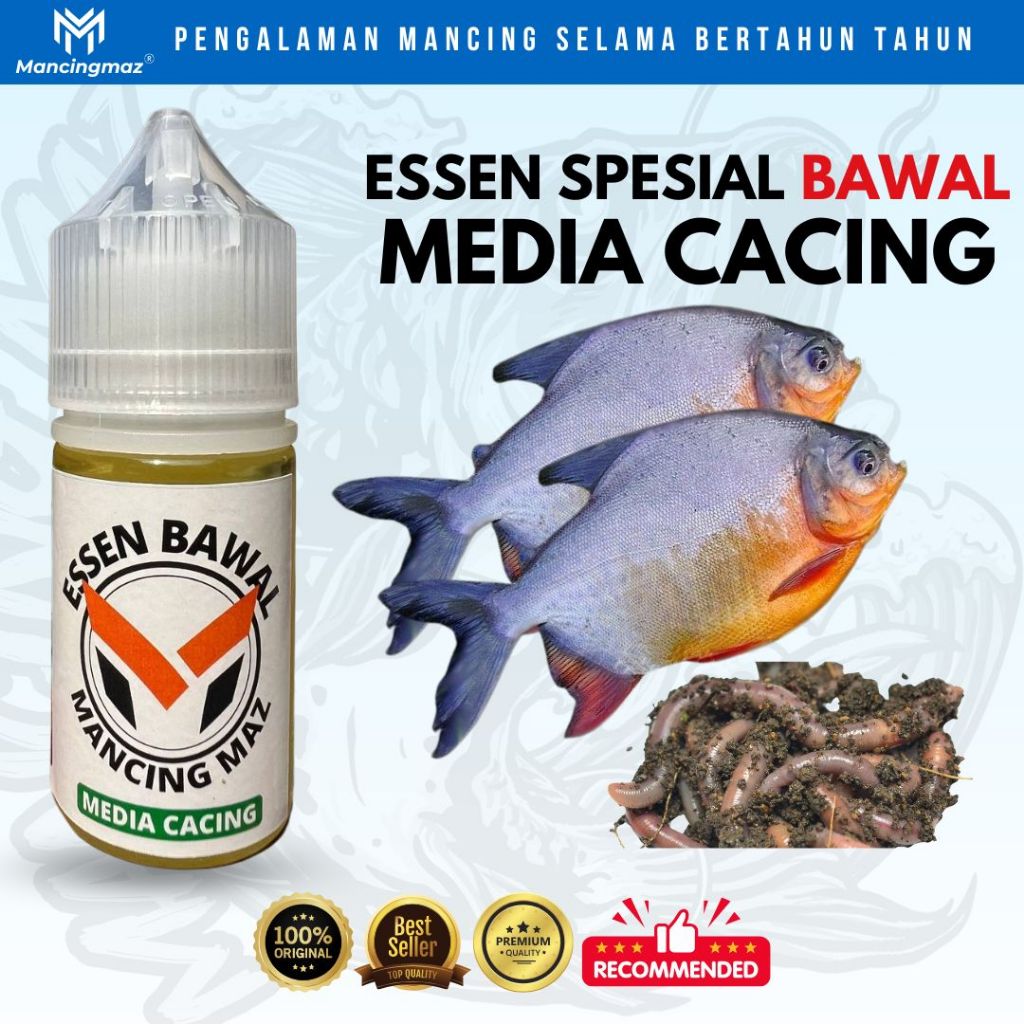 Essen Ikan Bawal Media Cacing Essen Mancingmaz Spesial Bawal 30ml