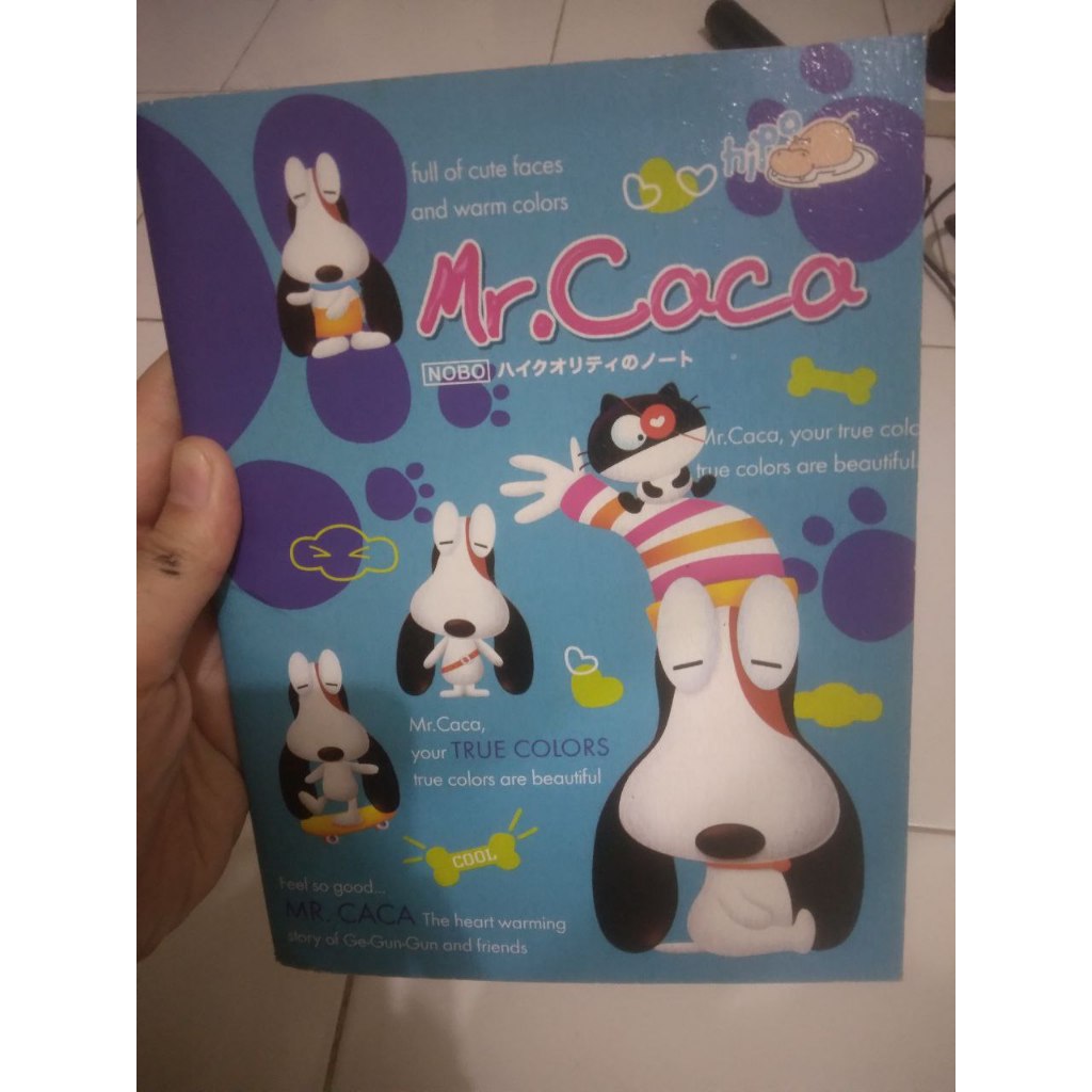 

Hipo - Buku tulis cover Mr Caca A5 100 lembar stock lama sisa 1 masih baru