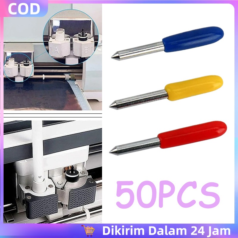 

50pcs Mata Pisau Cutting Untuk Roland Jinka Teneth Rhinotec Redsail Copam Harizo 30/45/60 Derajat Mata Pisau Cutting Sticker