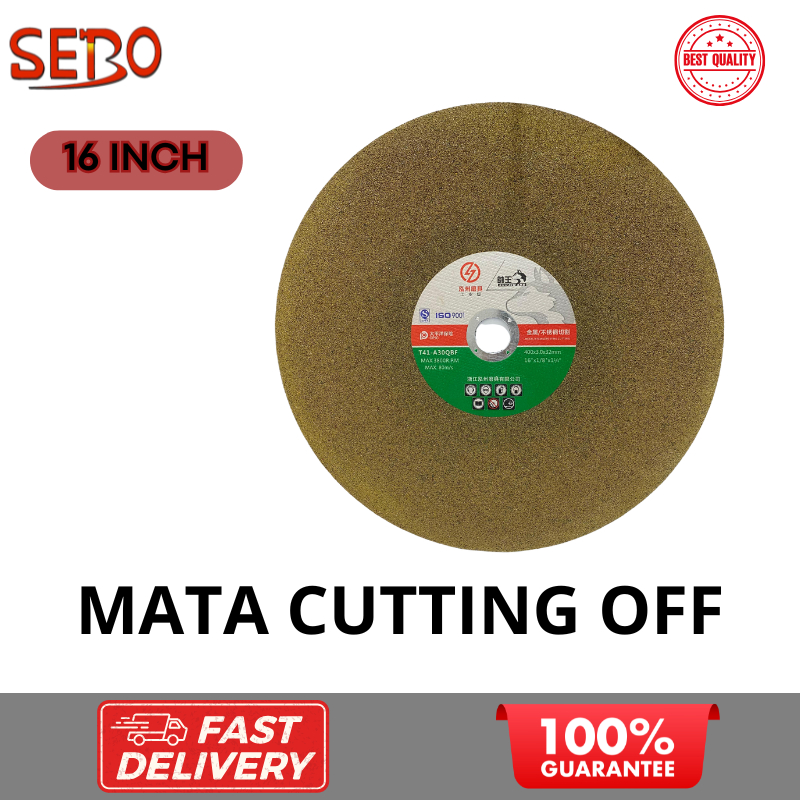 Mata Potong Besi 16" Cutting wheel 400x3.0x32mm Batu Gerinda Potong Duduk