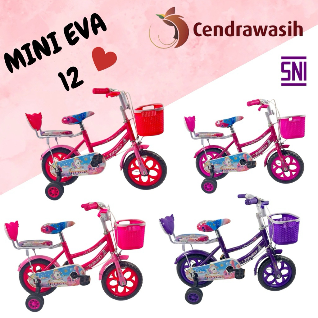 Sepeda Anak Perempuan Tango Mini Eva 12 inch