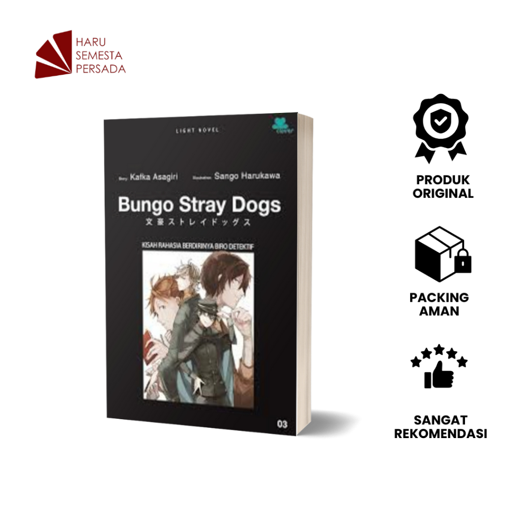 LIGHT NOVEL BUNGO STRAY DOGS 3 - Kafka Asagiri - CLOVER
