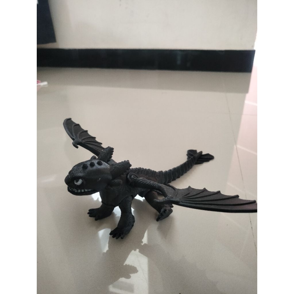 Mainan Artikulasi Figure Keren Naga Dragon Toothless Artikulasi Lucu