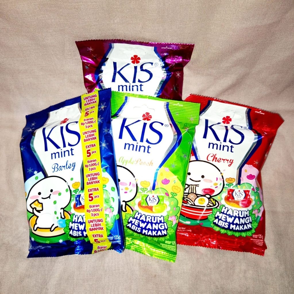 

paket 5 pack campur permen kis 1 pack 125g