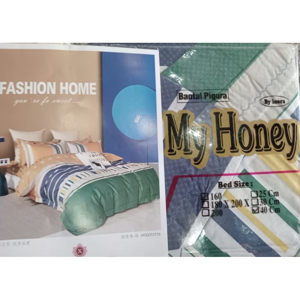 Sprei katun jepang my honey uk.160×200×40cm