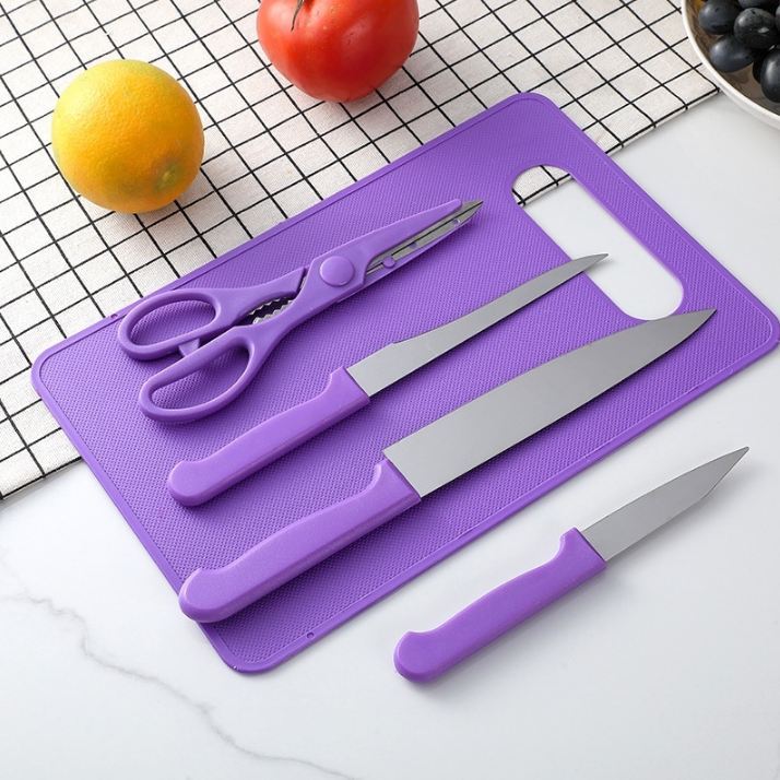 Pisau Dapur Set Talenan Gunting Murah Set Pisau Warna Pisau Gunting Dapur