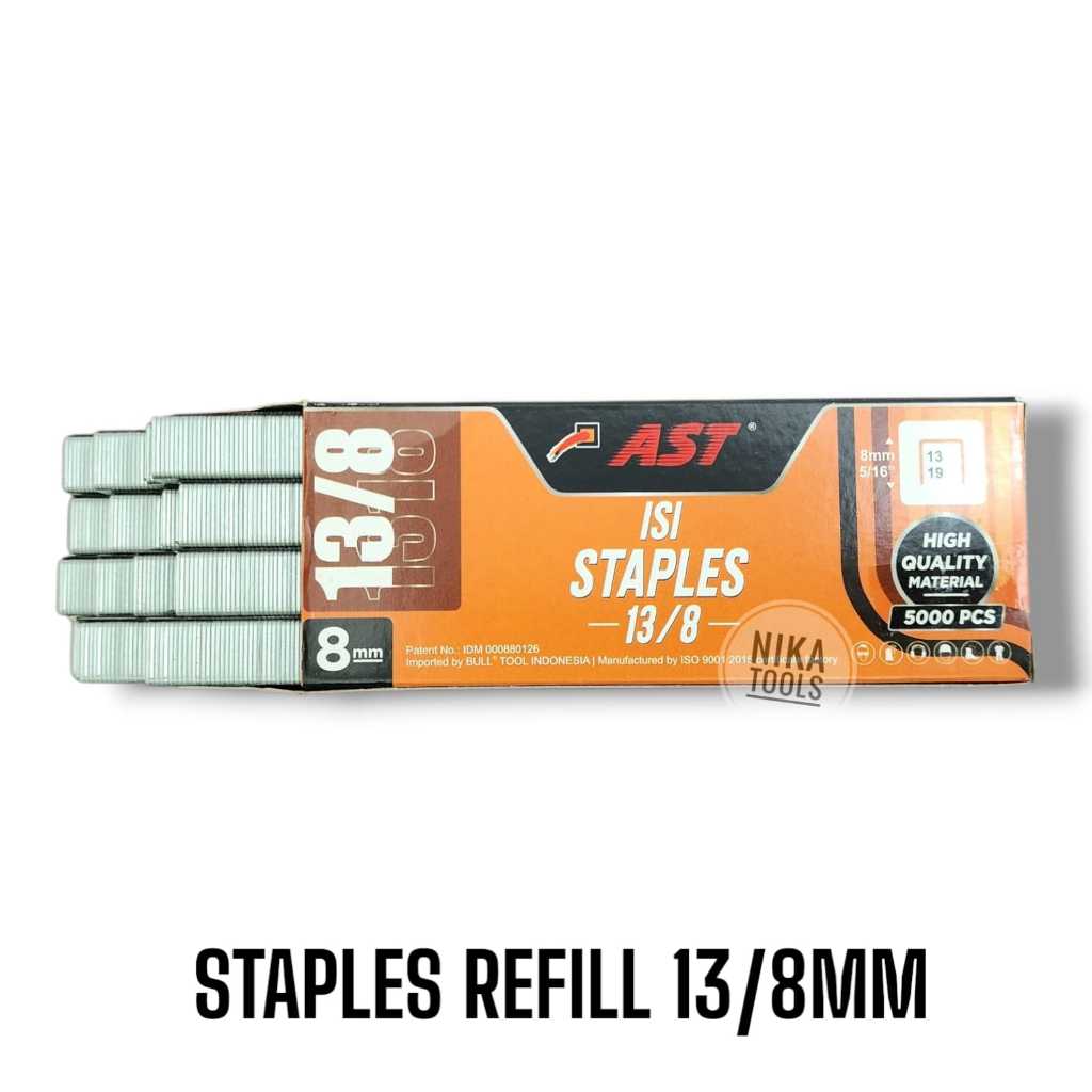 

Staples Stapless Refill Isi Hekter 13/8 8mm Rapid Kodenki