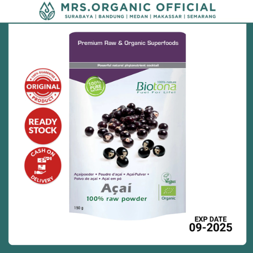

Biotona Acai Raw Powder 100% Organik 200gr - Superfood Antioksidan Tinggi untuk Kulit & Imun