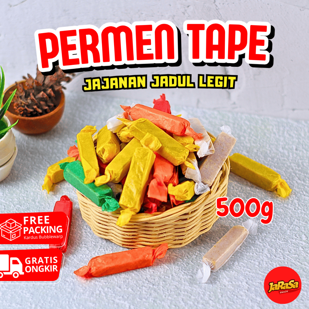 

PERMEN TAPE JADUL 500 GRAM SUWAR SUWIR