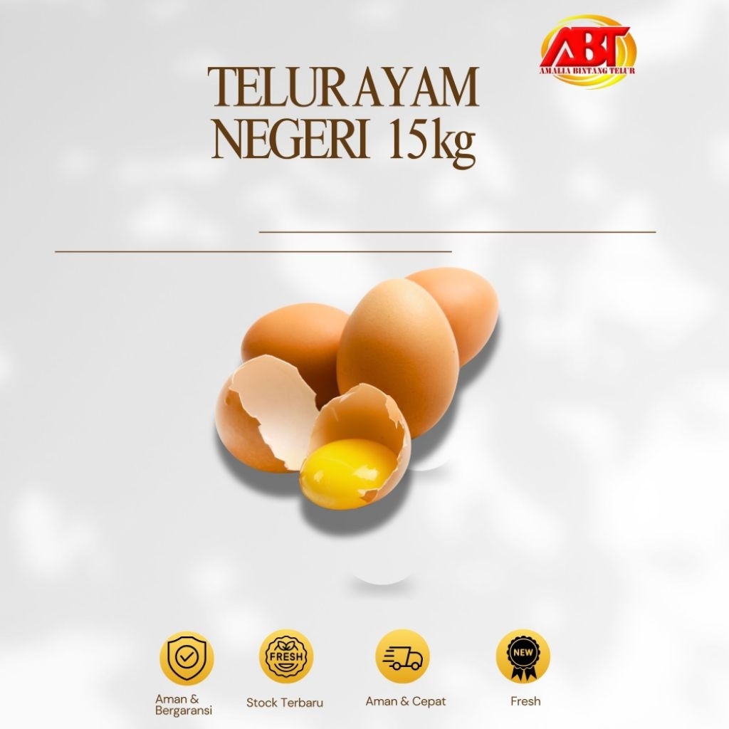 

ABT - Telur Ayam Negeri 15kg (Isi 242-245 Butir) Lezat dan Bergizi (FRESH-AMAN-BERGARANSI)