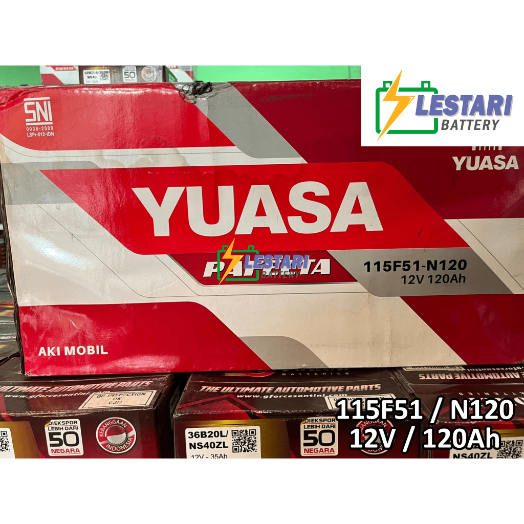 Aki Mobil Basah Yuasa 115F51 / N120 / N 120