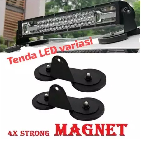 BRACKET LAMPU LED BAR SOROT MAGNET BRACKET HOOD LED BAR MOBIL