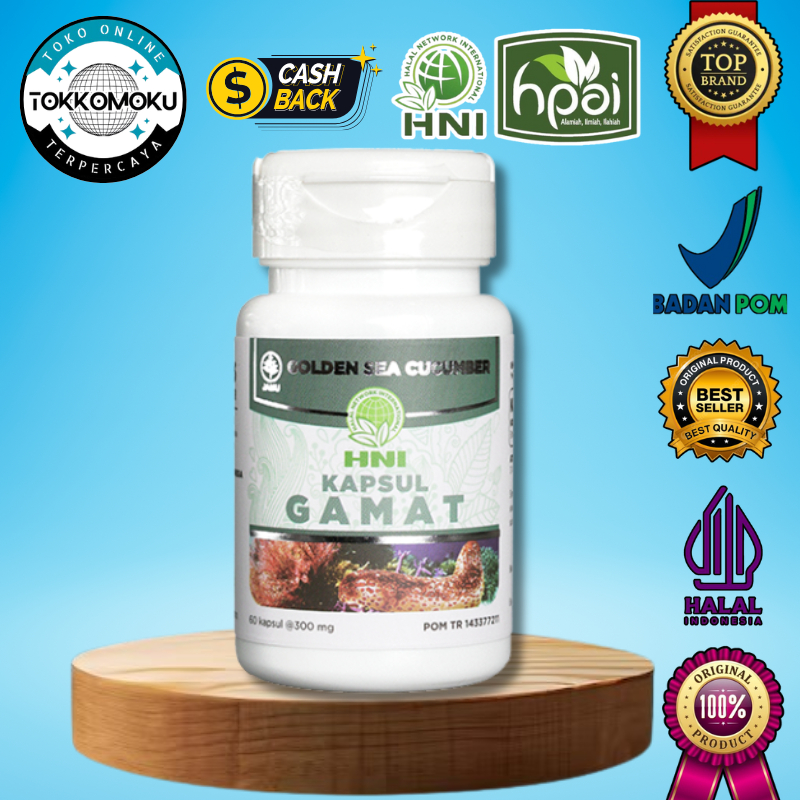 Gamat Kapsul Ekstrak Teripang Emas Untuk Nyeri Sendi / Gamat Hni Hpai Original