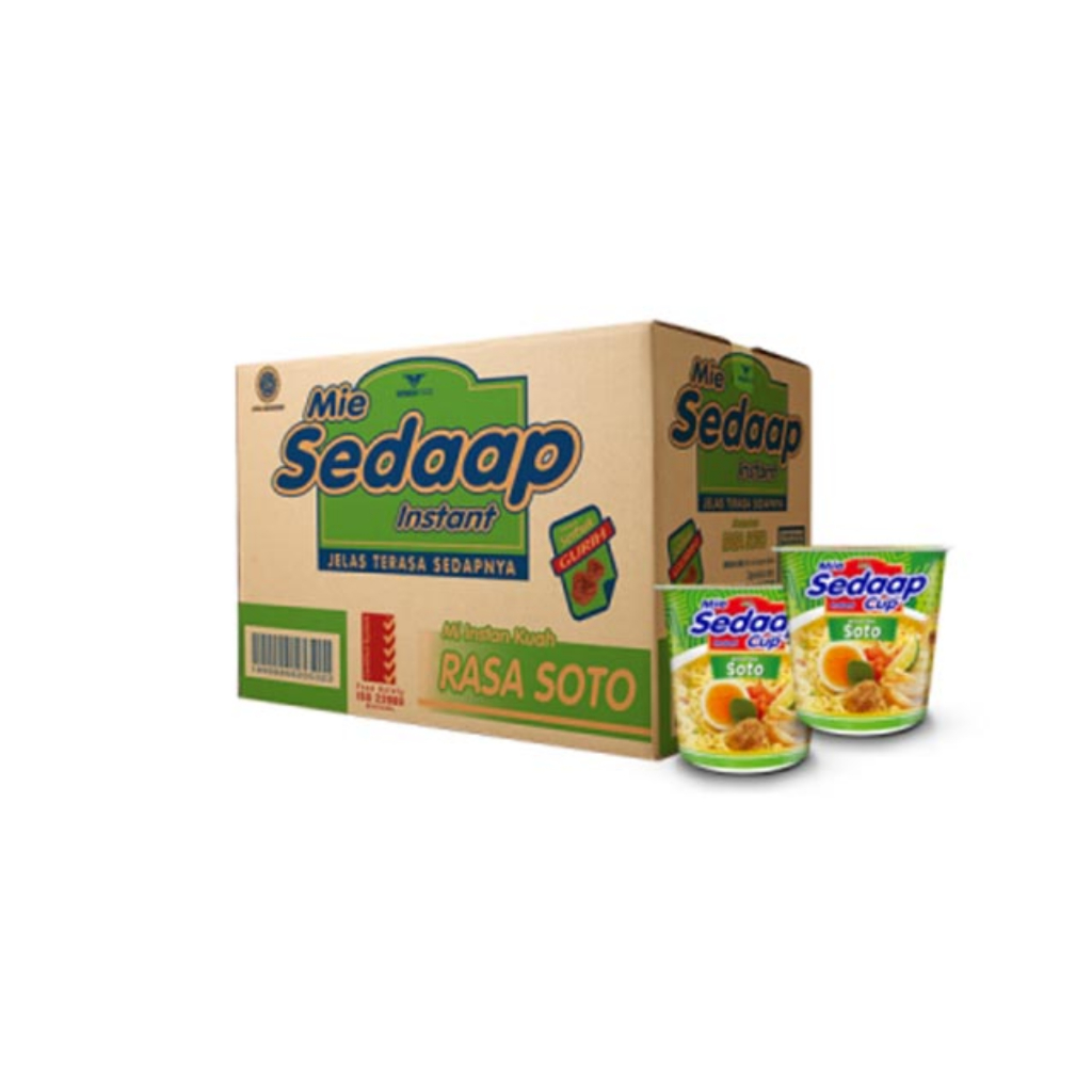 

Mie Instan Sedaap Soto Spesial Cup 77/81g – Cita Rasa Soto Asli