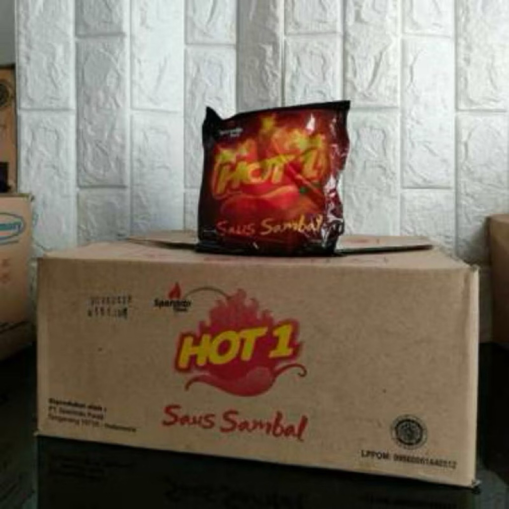 

Saos hot1 sachet 1 dus isi 20 pack