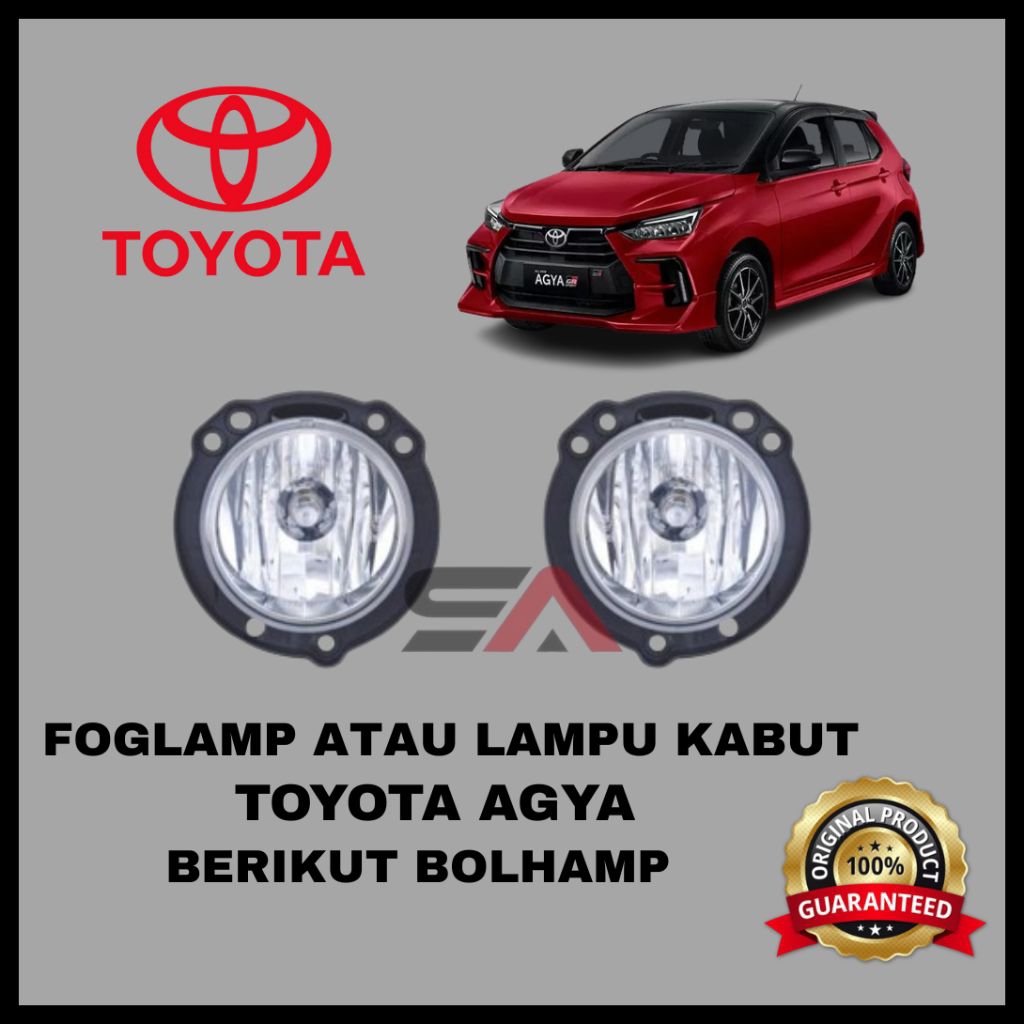 FOGLAMP ATAU LAMPU KABUT UNTUK MOBIL AGYA 2012-2018
