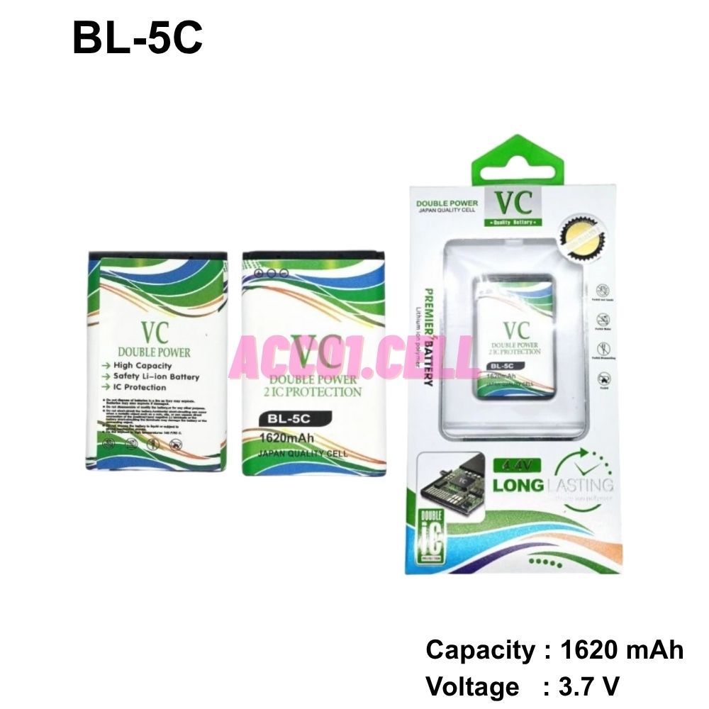 Baterai Evercoss N2E - N1F - N1D - N1 - N1B - BL5C - BL-5C Battery Batre Original & Double Power