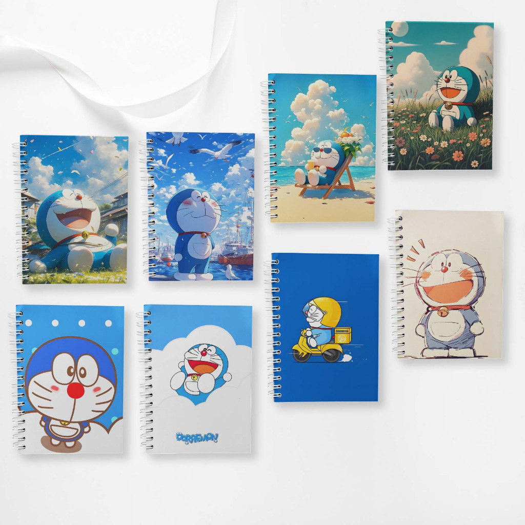 

Note Book Spiral Large (10 cm X 14 cm) Edisi Doraemon / Notebook A6 Custom / Seminar Kit Surabaya