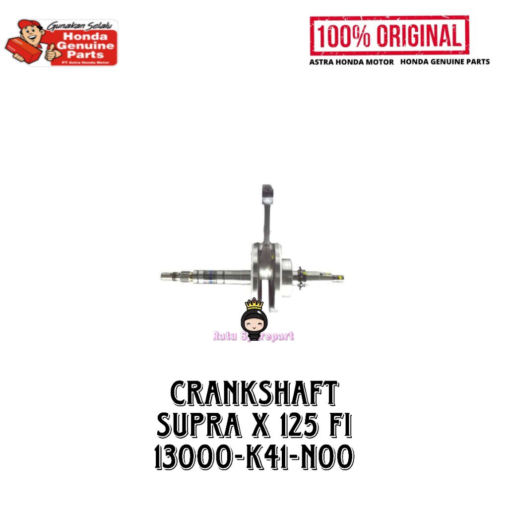 Crankshaft Supra X 125 FI Original - 13000K41N00 - Crank Shaft Supra X 125 FI - Crankshaft Supra Hel