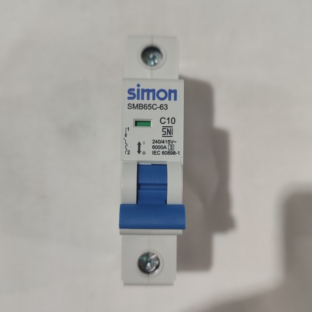 MCB / MCB Listrik / MCB PLN / MCB SIMON C10 10A C6 6A SMB65C - 63