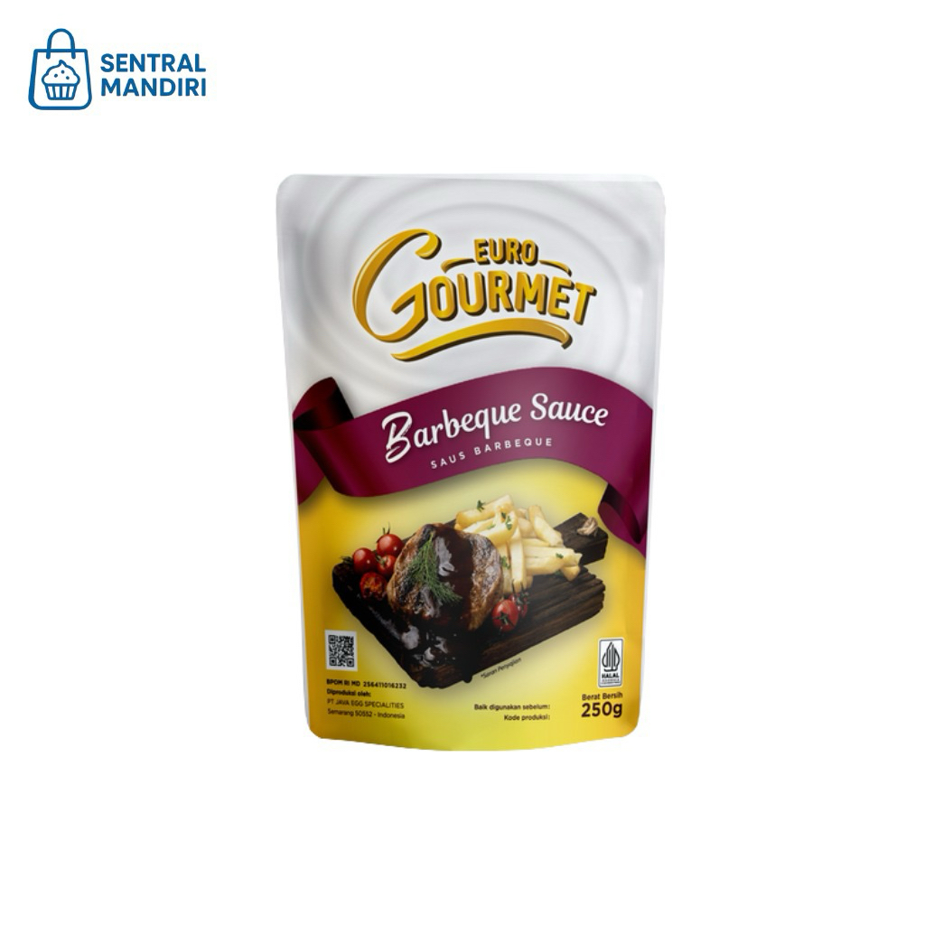 

Euro Gourmet Sauce BBQ, Saus Barbeque, Saus Steak 250gr