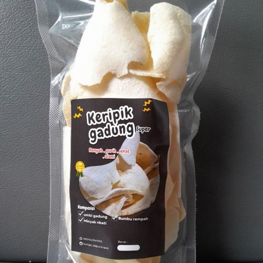 

Bisa COD/KERIPIK GADUNG asli renyah gurih/mateng/aman dari racun/100gr