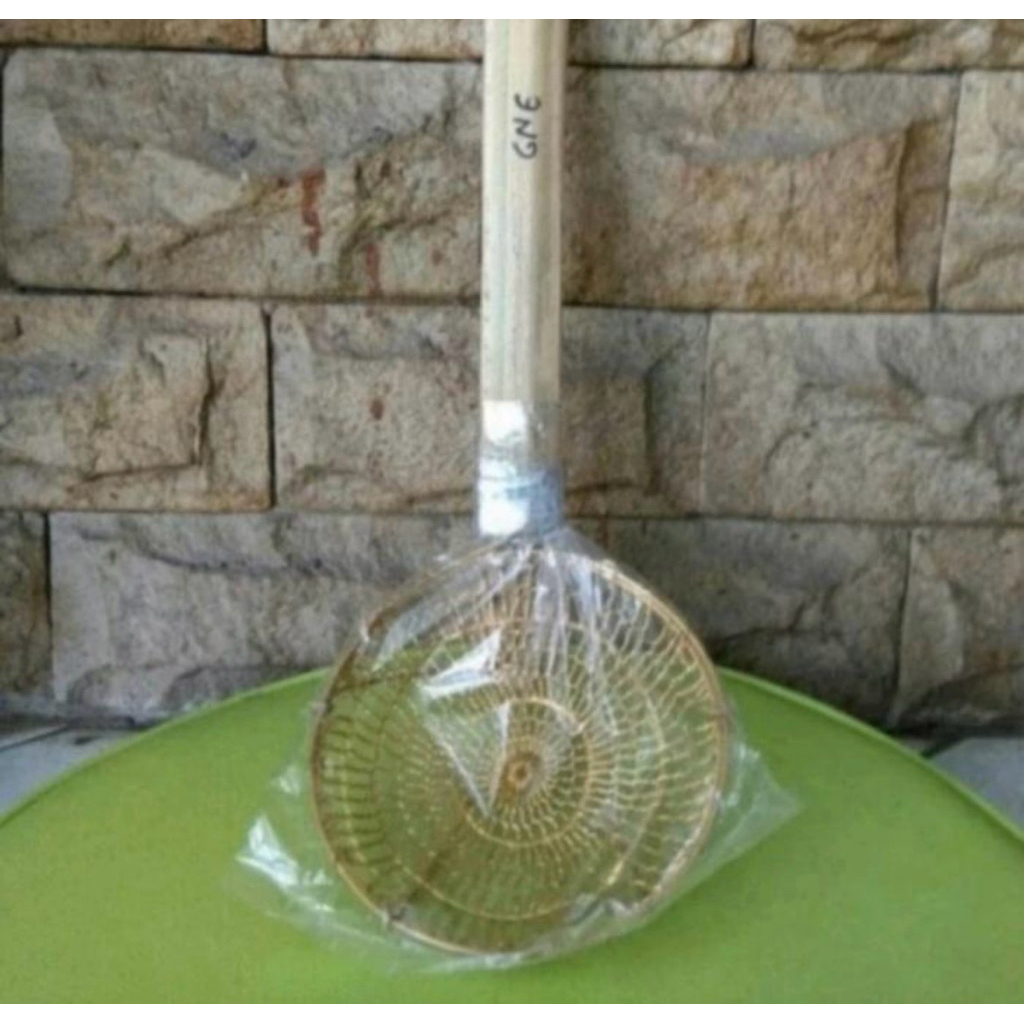 Saringan mie ayam kuningan serok mie ayam asli kuningan