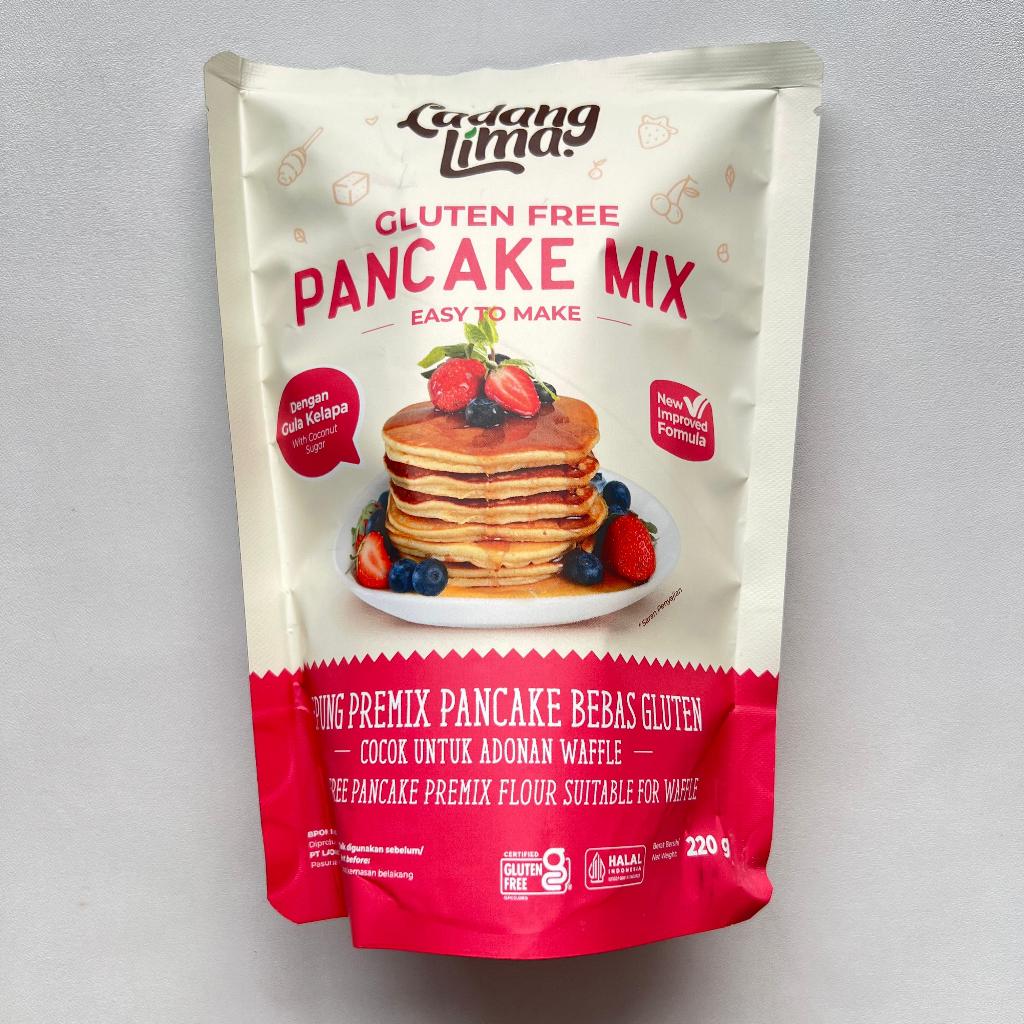 

LADANG LIMA Tepung Pancake Mix 220gr - GLUTEN FREE!! BEBAS PERISA & PENGAWET