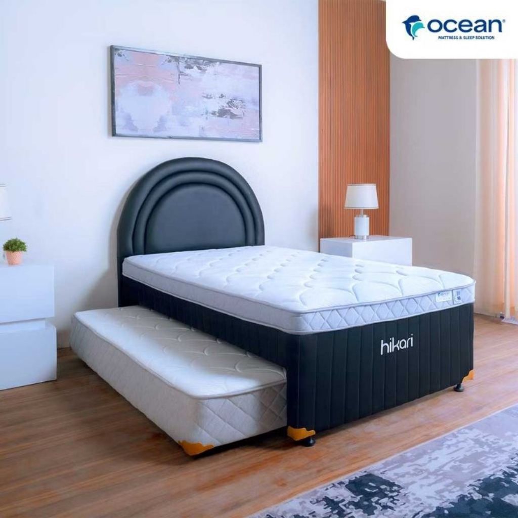 Kasur Springbed Anak 2 in 1 Bed Dorong Bed Sorong Ocean Hikari 120 x 200 cm