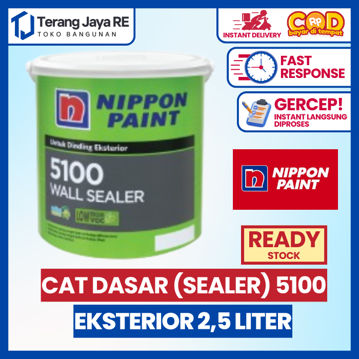 Cat Dasar Dinding Luar / Eksterior 5100 2,5 Liter - Wall Sealer Nippon Paint
