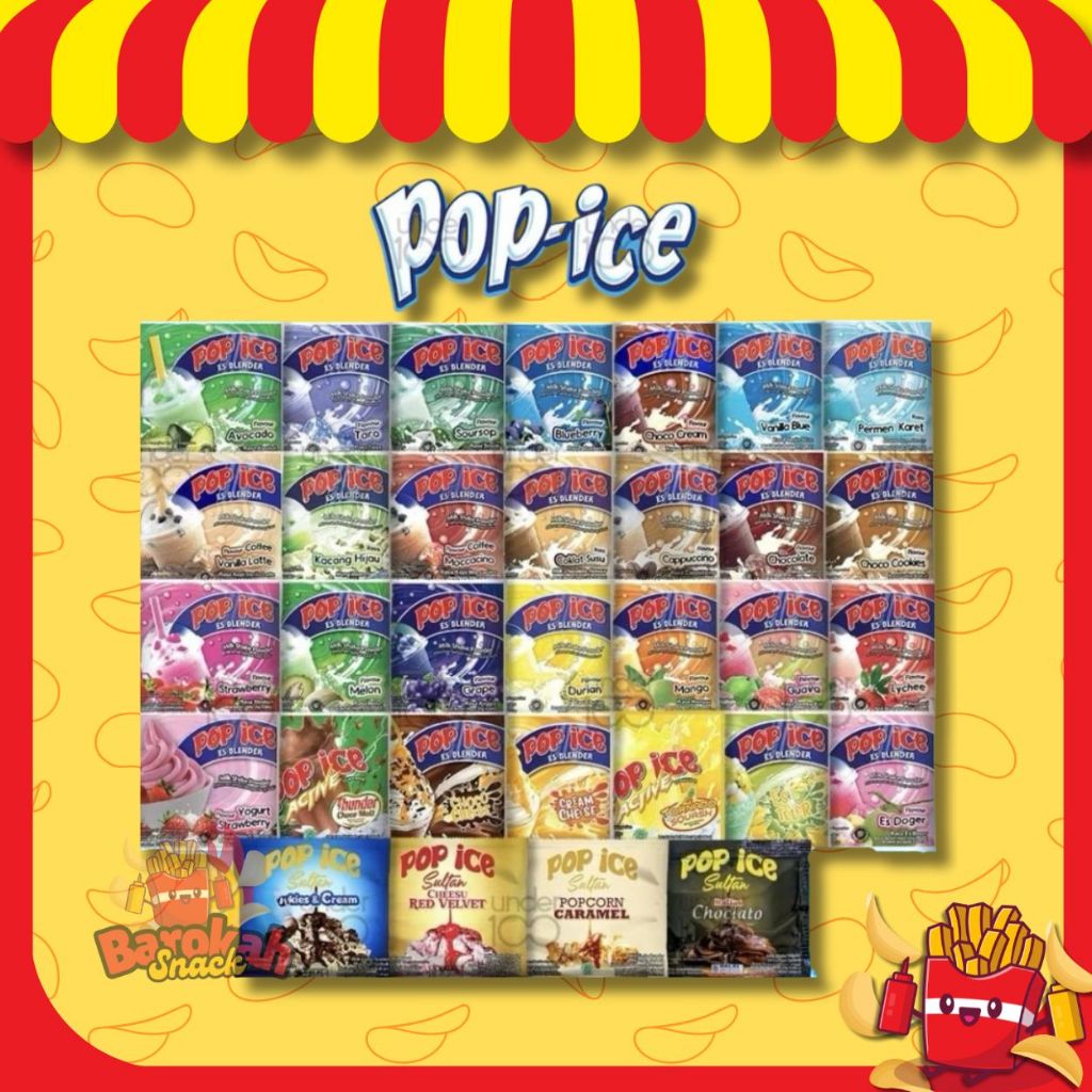 

POP ICE ANEKA RASA / minuman rasa rasa / minuman serbuk / jajan jadul / es jadul / pop es rasa rasa