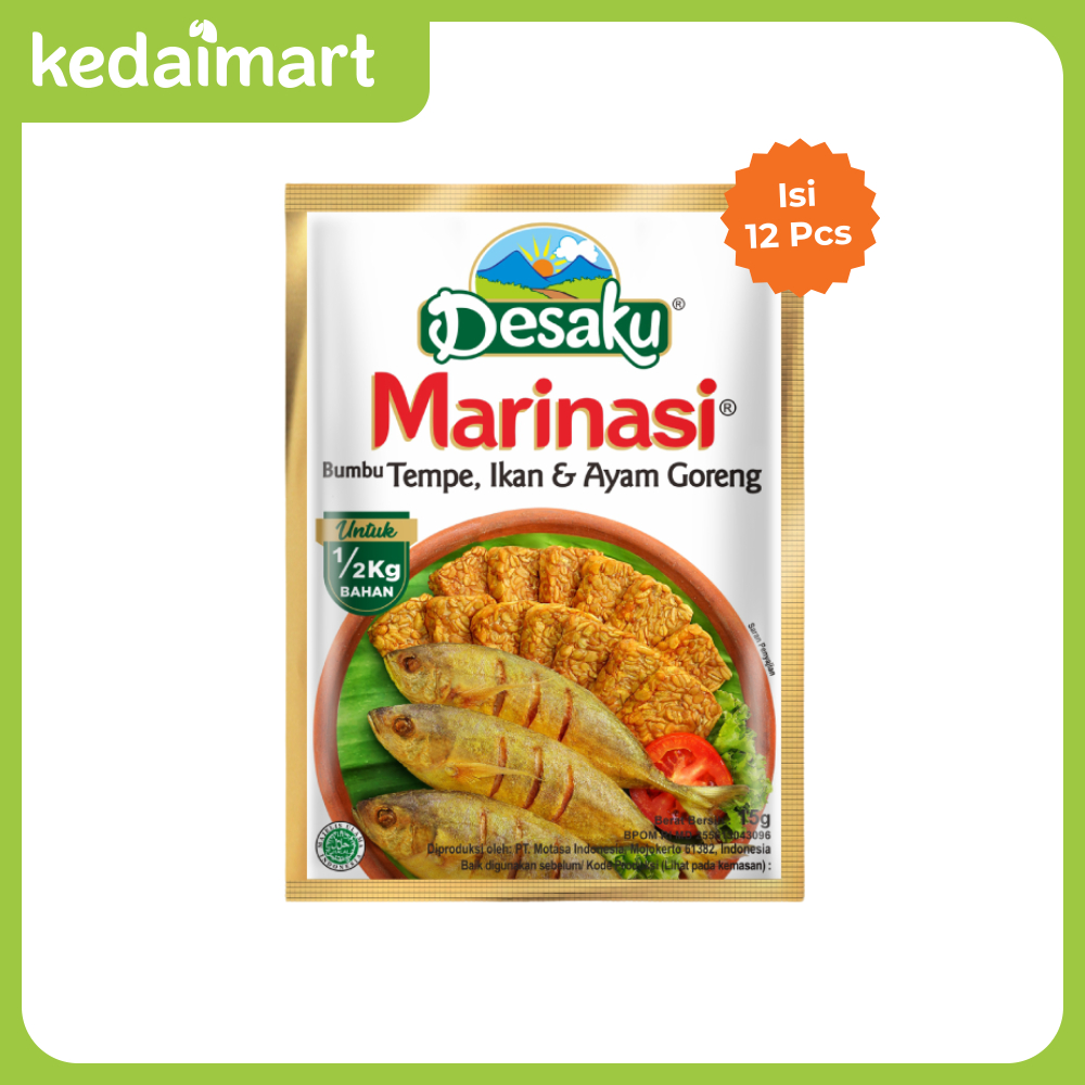 

Desaku Bumbu Marinasi Tempe, Ikan & Ayam Renceng Isi 12