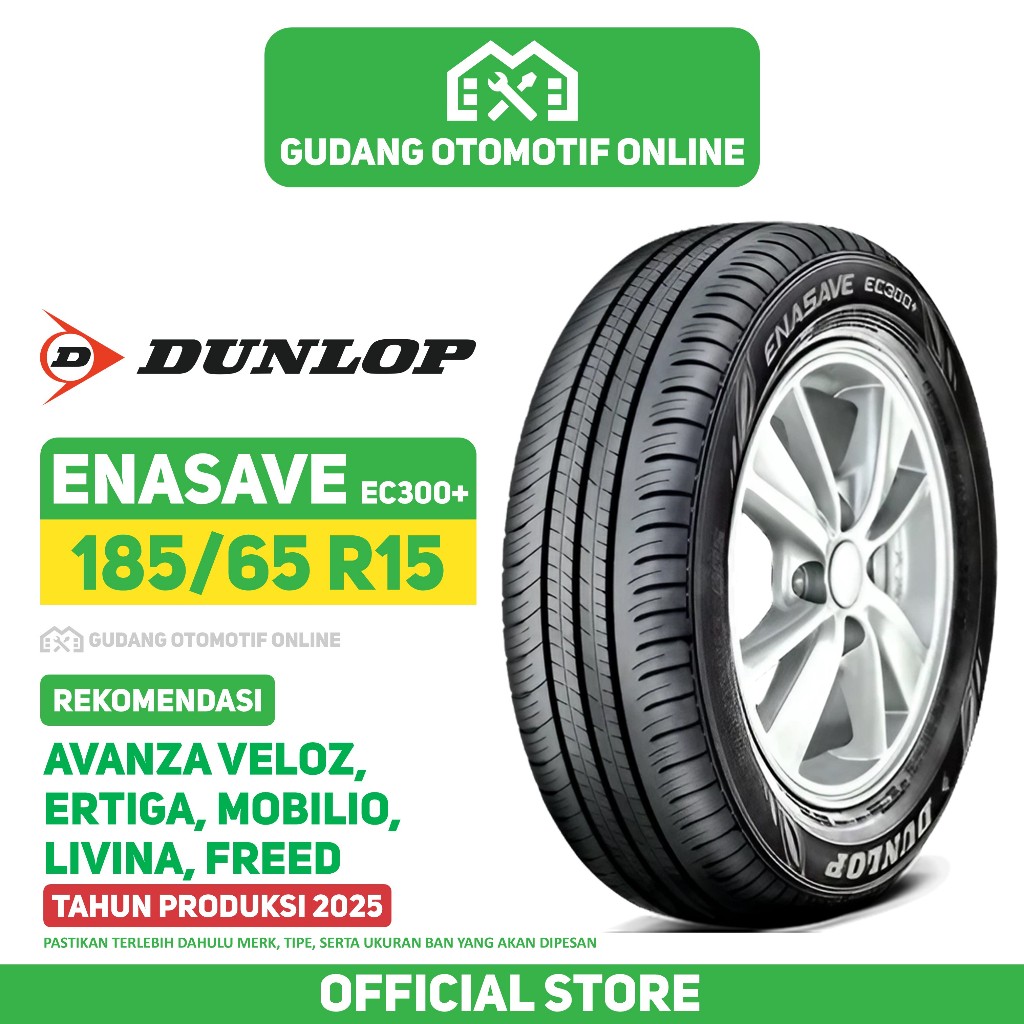 Ban Dunlop Enasave EC300+ 185/65 R15 Ban Mobil Avanza Veloz Ertiga Mobilio Livina Freed