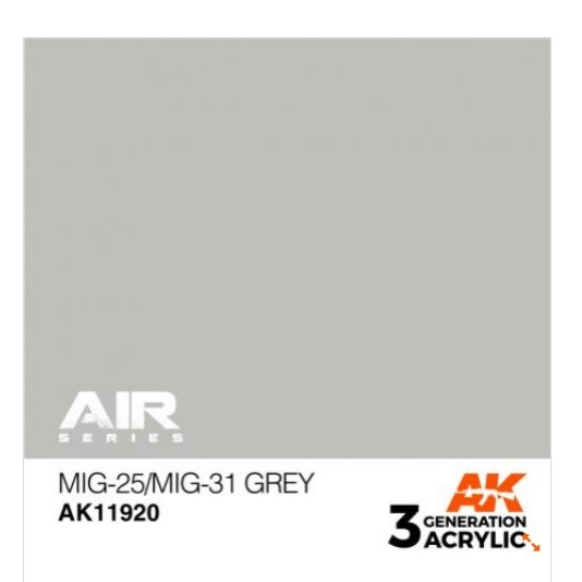 MIG-25/MIG-31 GREY AK11920 - cat model kit paint