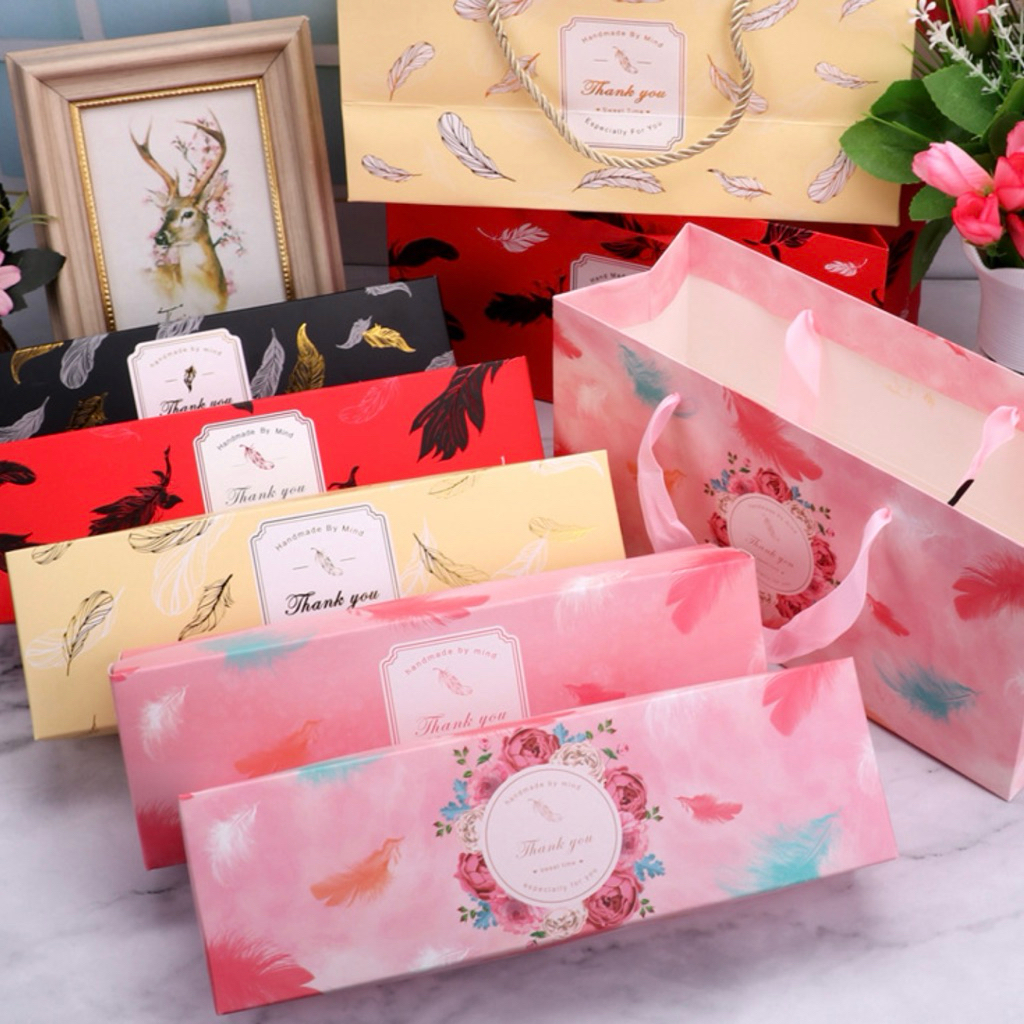 

(5pcs) K2206 Paket Kotak & Tas Cantik Kue Mooncake, Cookies, Nastar K22