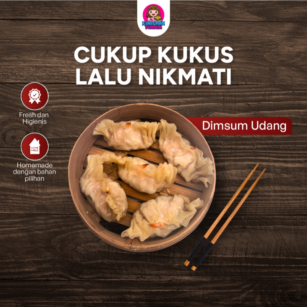 

Dimsum Udang Frozen Siomay Ayam Mix Udang Kukus Halal isi 10pcs by Kimichan Dimsum