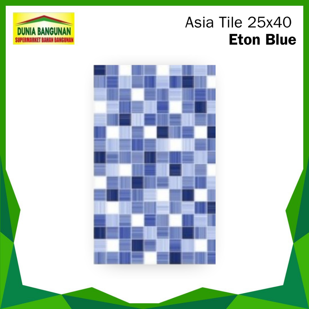 Keramik Dinding 25x40 Asia Tile Eton Blue KW3 Keramik Dinding Kamar Mandi / Keramik Dinding Dapur