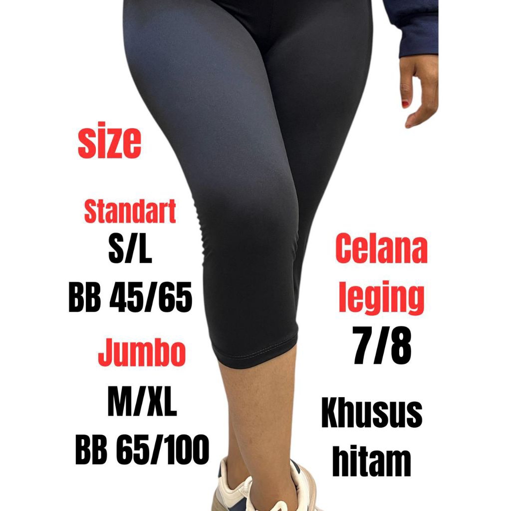 Afta Lovers | Celana Leging  Wanita/ Pria | Celana sport Jersey Primium Ukuran 7/8 Standar dan Jumbo