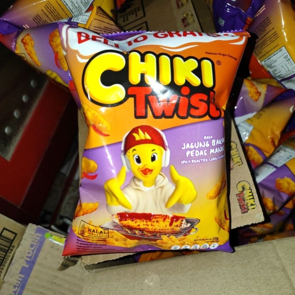 

[10pcs] Chiki Twist rasa Jagung Pedas Manis 20gr