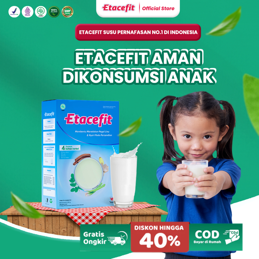 

ETACEFIT - Solusi Batuk Asma dan Sesak Nafas Anak - Susu Kambing Etawa Murni 100% Asli Herbal -