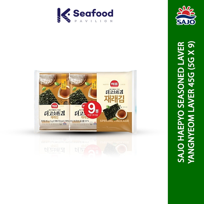 

SAJO HAEPYO Seasoned Laver Yangnyeom Gim 45g (5g x 9)