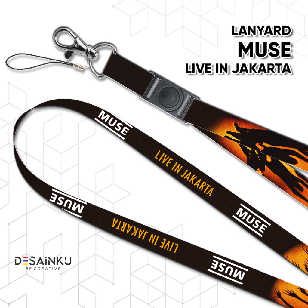 

LANYARD + ID CARD MUSE LIVE IN JAKARTA / TALI HP / GANTUNGAN HP MUSE CONCERT