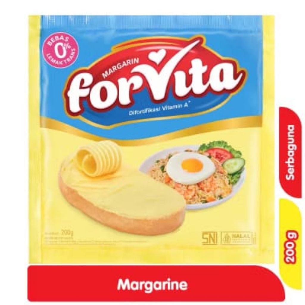 

Margarine atau Mentega Forvita 200g