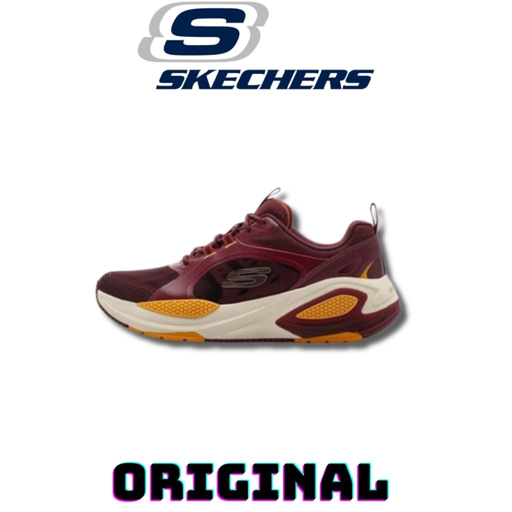 Sepatu Skechers Octus Odeon Burgundry Men's ( 232736/BUGD ) Original