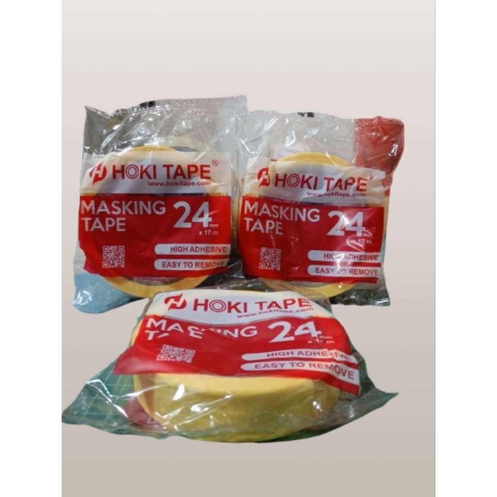 

Lakban Kertas Masking Tape ( 24 mm x 20 Gard)