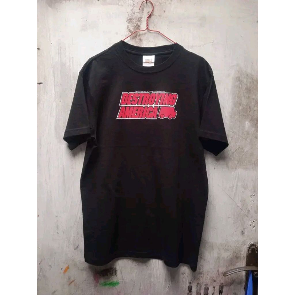 Kaos T-shirt Hook-ups Skateboard Destroying American