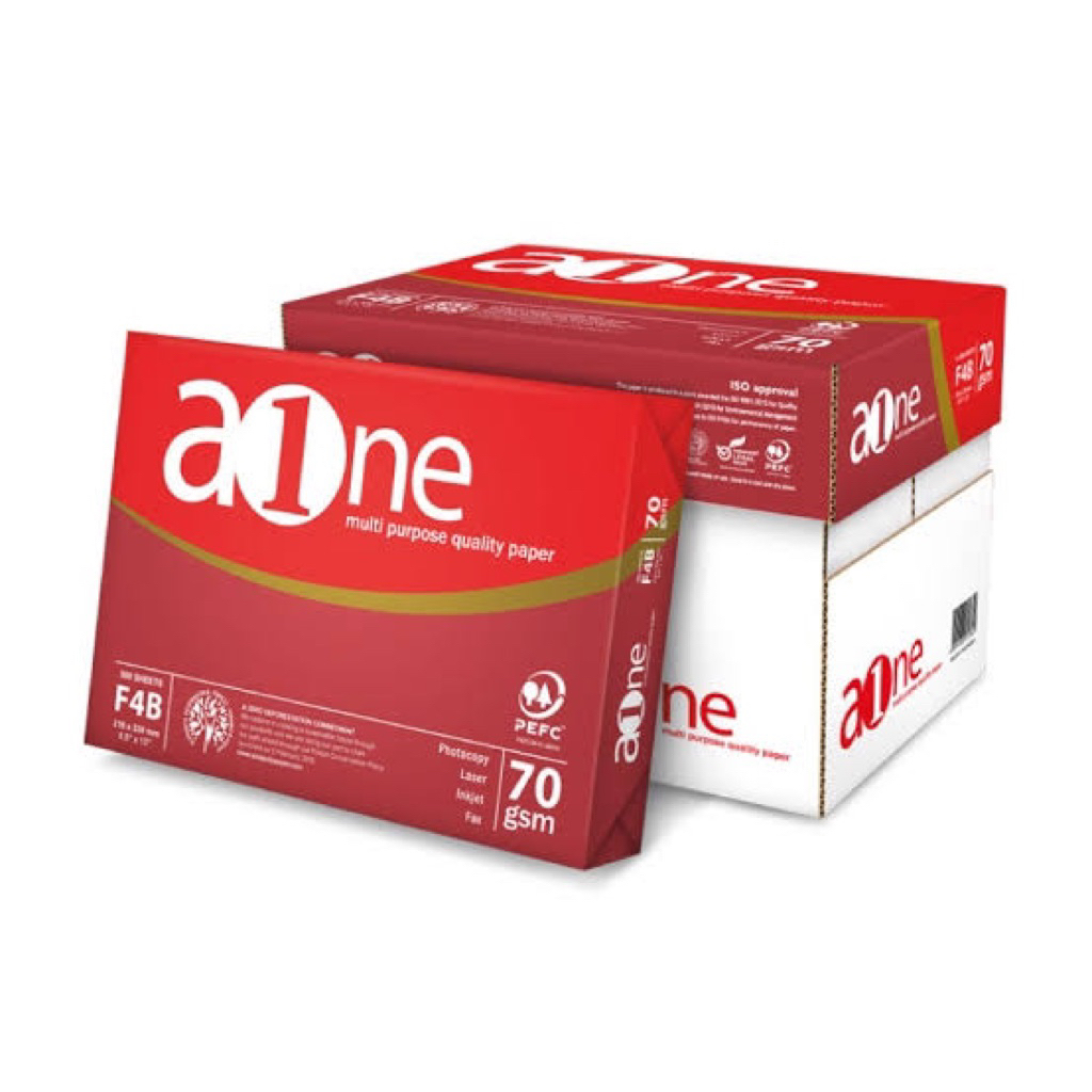 HVS AONE F4 (70 gsm) / Kertas Fotokopi HVS Putih Paper Stationery
