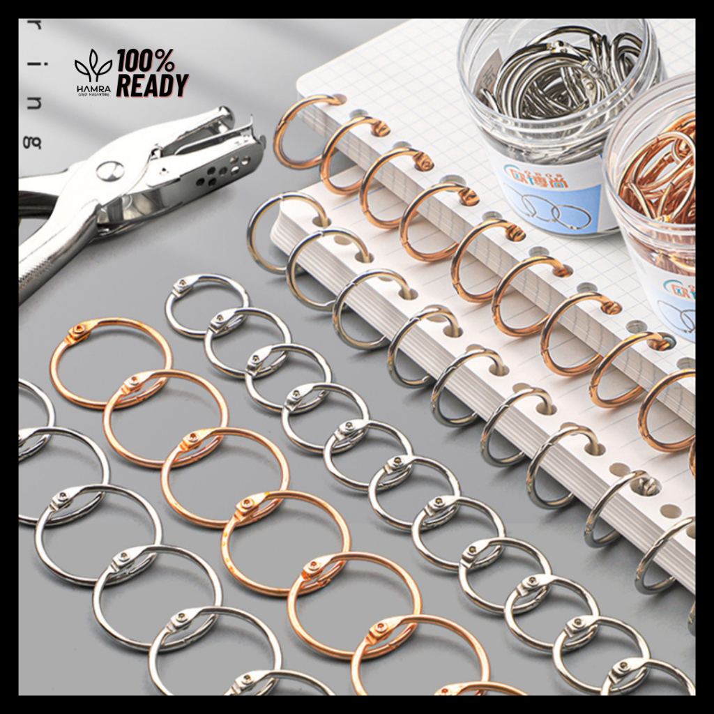 

Ring Binder / Ring Binder Logam / RING BULAT BINDER 50 pcs / Ring O Gantungan