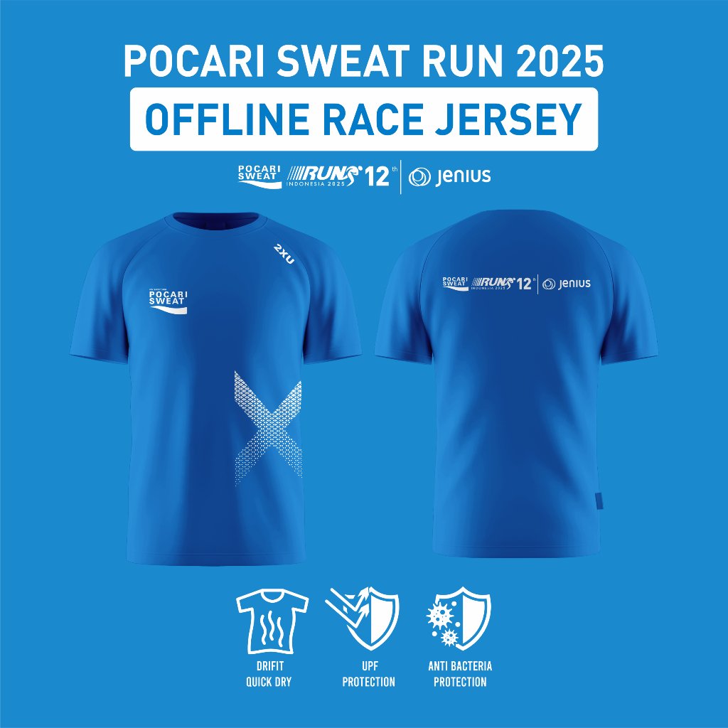 Jersey Pocari Sweat Run 2025 Virtual Run & Offline Race